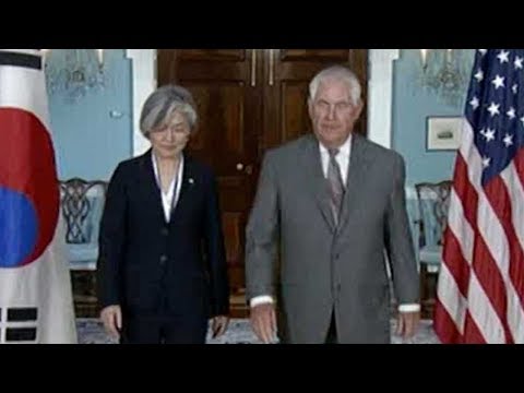 rok foreign minister meets rex tillerson