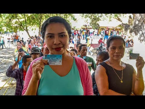 east timor voters cast ballots