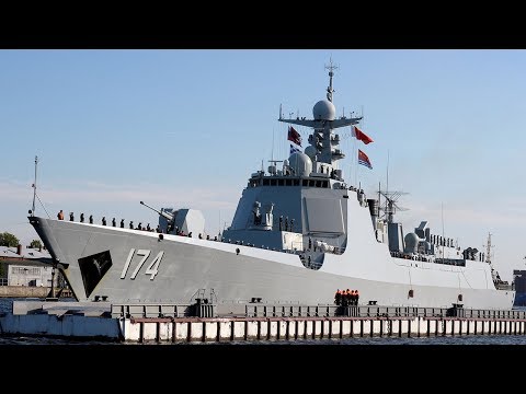 russian and chinese warships sail