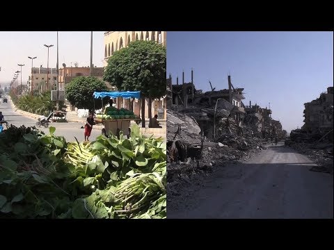 syrias raqqa before during and after