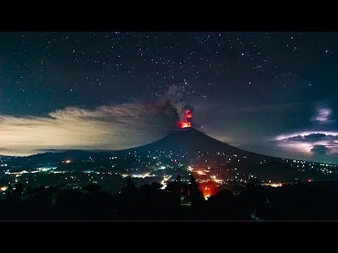 timelapse shows eruption