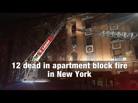 12 dead in apartment block fire