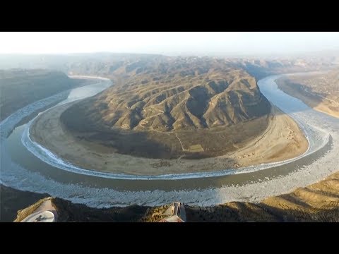 aerial view of ice sheets