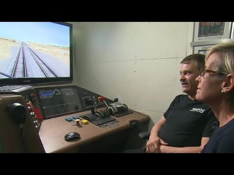 train engineer instructor simulates derailment