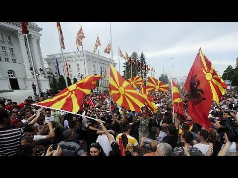 antigovernment protesters vow to occupy streets of skopje