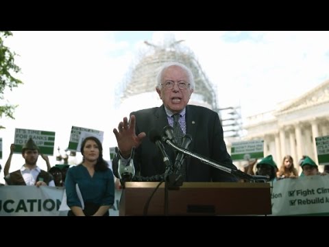 bernie sanders holds first major rally