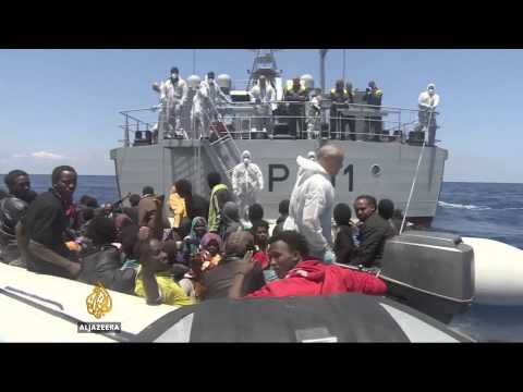 witnessing rescue efforts to save migrants in mediterranean