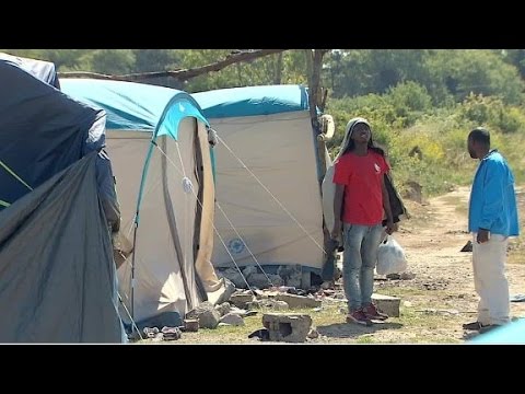 inside migrant camp known as the jungle