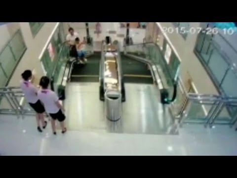 mother killed in escalator incident