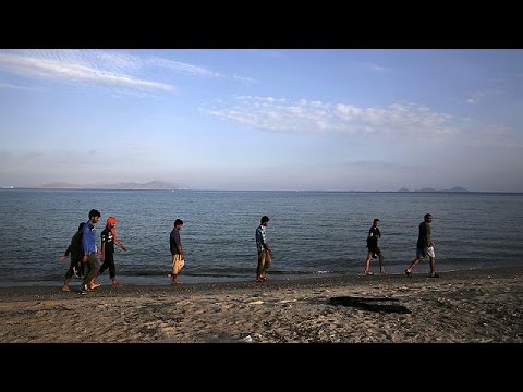 greece brings in a ferry to process migrants