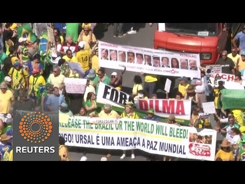 brazil protests aim to oust embattled president rousseff