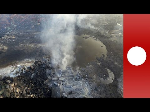 drone reveals extent of tiajin destruction china