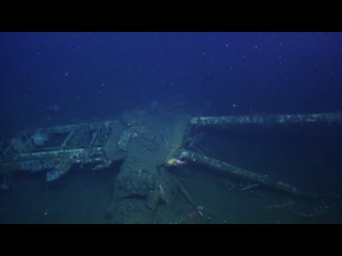 flying aircraft carrier wreckage studied