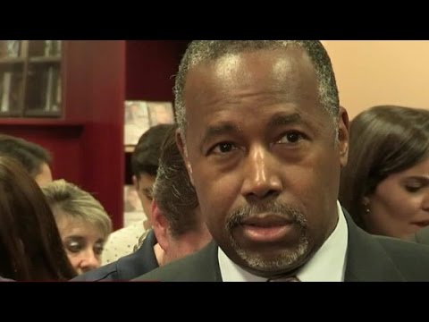 ben carson reacts to questions