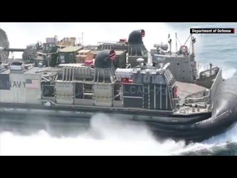 see the navys amphibious hovercraft