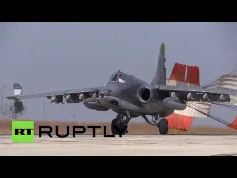 russian fighter jets carry out combat sorties