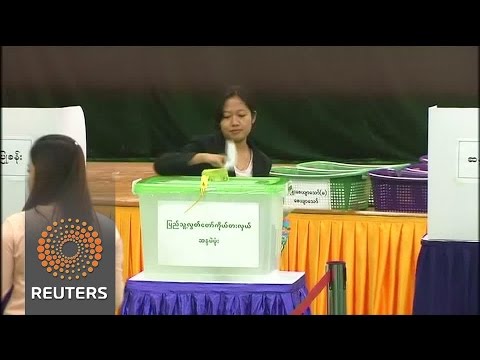 voting smooth in myanmar election