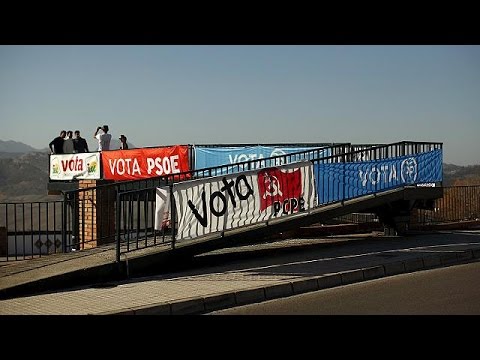 voting stations prepare for sundays election in spai