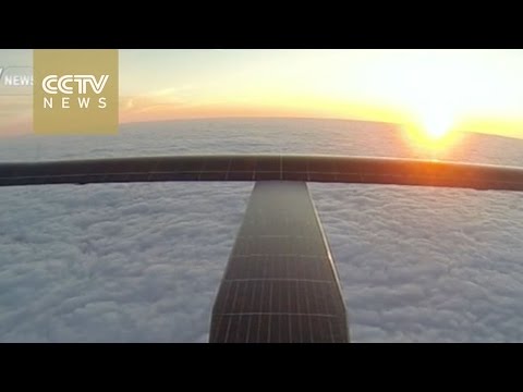 a solar airplane has drawn attention at the paris conference