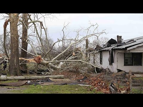 tornadoes leave trail of destruction